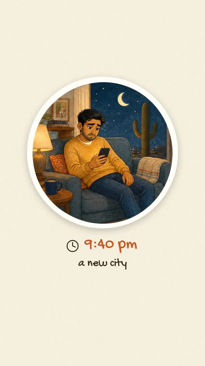 Illustrated story of a homesick young man 8,500 miles from Hyderabad who finally finds dum biryani that tastes like his mother's.
