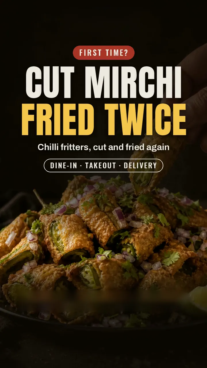 First-timer's pick: chilli fritters, cut and fried again for extra crunch.