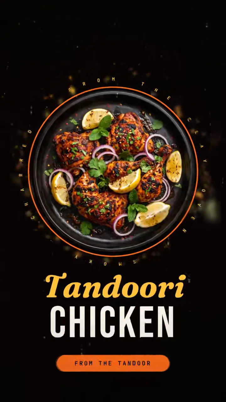 Clay oven, charcoal and smoke: charred, smoky, juicy tandoori chicken marinated in yogurt and spice, straight from the tandoor.